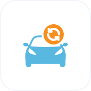 Car replacement service icon